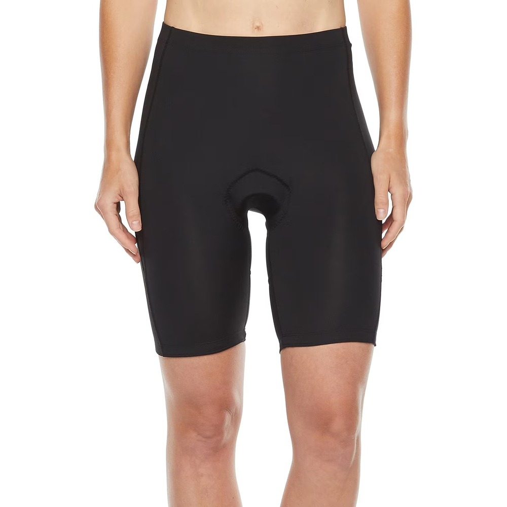MSRP $44 Xersion Padded Cycling Womens XS Black 7 1/2" High Rise Bike Short